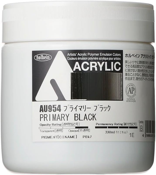 horubein Acrylic Paint Acrylic Color puraimari-burakku au954 330ml