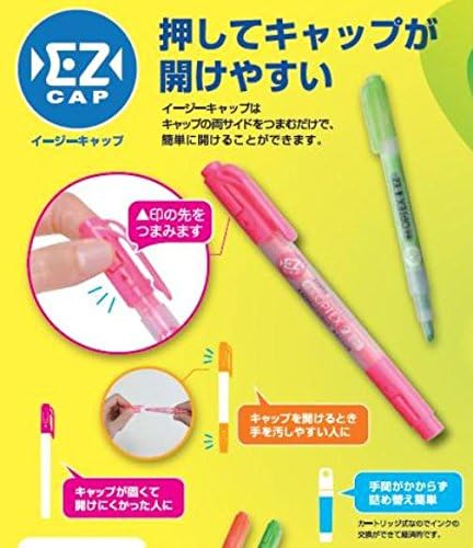 ZEBRA WKT11-10C Optex 2 EZ Highlighter, 10 Colors