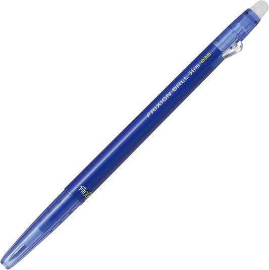 PILOT Frixion Ball Slim 038 Ballpoint Pen, Blue (LFBS-18UFL)