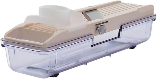 Off White Vegetable Slicer With Tray, Old Version