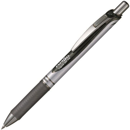 Pentel EnerGel 0.7mm Refillable Retractable Pen – Black | Smooth Ink Flow