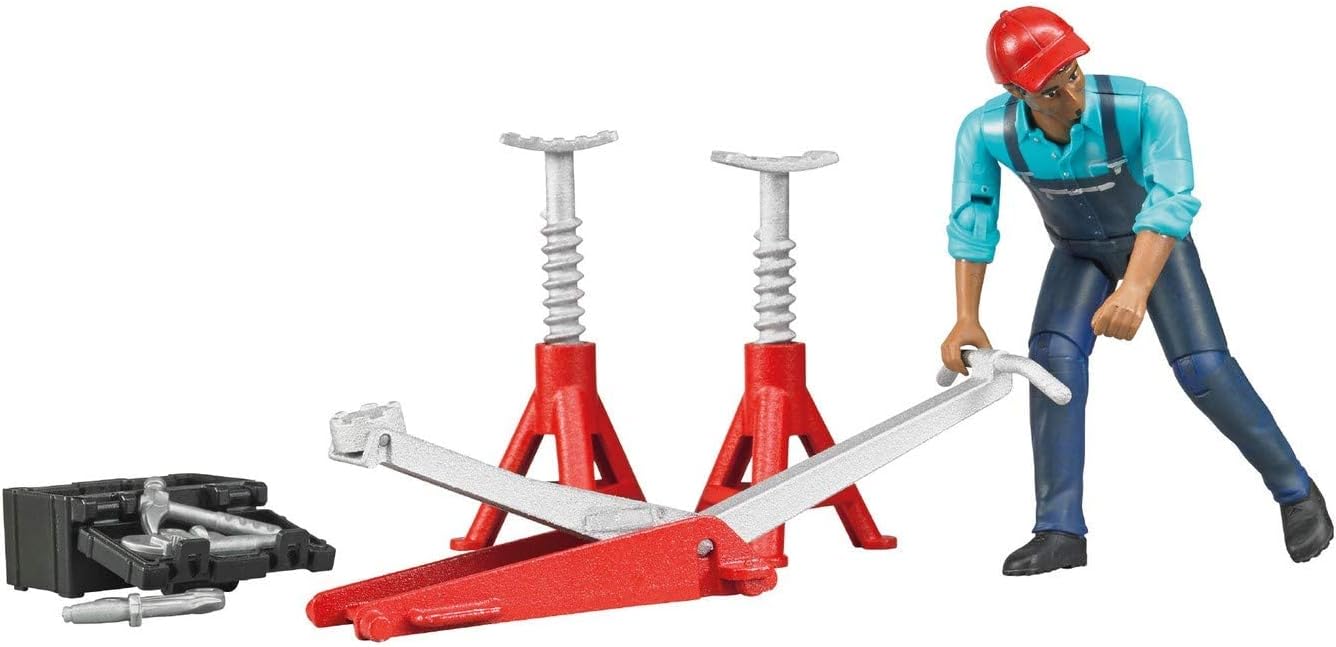 Bruder bworld Man with Repair Shop Accessories