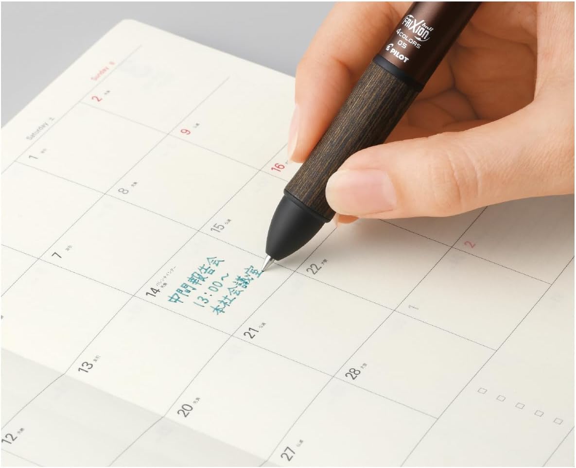 PILOT Composite Writing Instrument Ballpoint Pen Black 0 5mm Red Blue Green Frixion Ball 4 05 Wood lkfb 3 sef bold bo