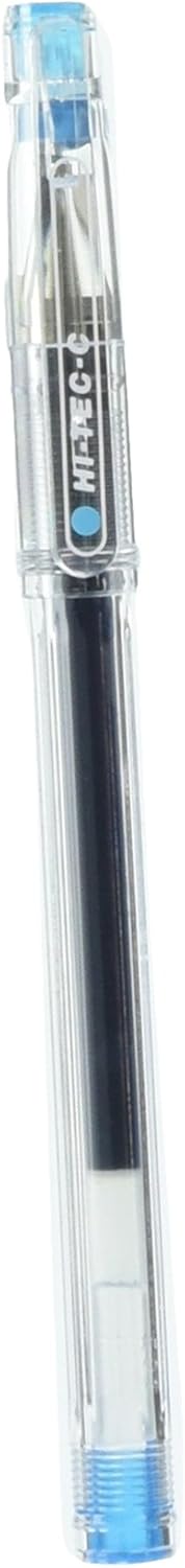 PILOT Gel Ballpoint Pen, Hi-Tec-C 03, Extra Fine, Clear Blue (LH-20C3-CL)