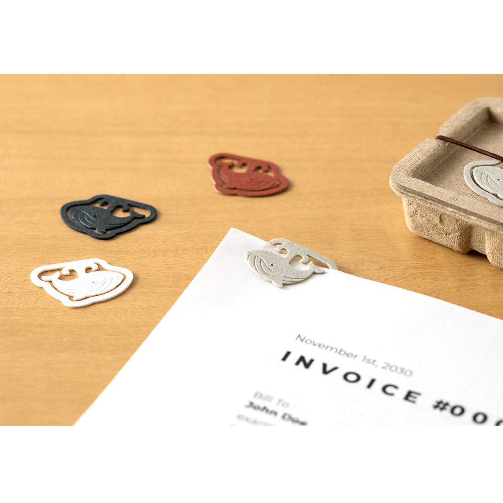 Midori 43402006 Clips, Whale Pattern