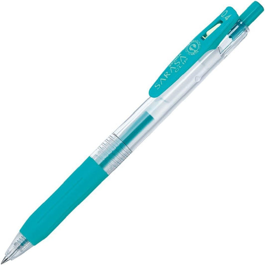 ZEBRA B-JJS15-BG Gel Ballpoint Pen Sarasa Clip 0.4 Blue Green 10 Pens