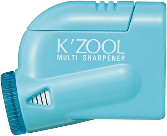 KUTSUWA STAD K'ZOOL Sharpness Adjustable Pencil Sharpener, Light Blue (RS018LB)