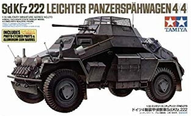 Tamiya Models Armored Car Sdkfz 222 Model Kit – Multicolor Hobby Kit