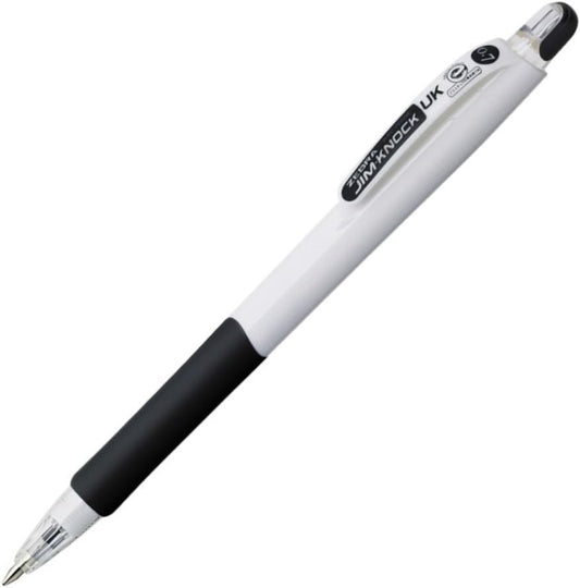 ZEBRA Ballpoint Pen Gym Knock UK 0.7 White 10 Count B-BN10-W