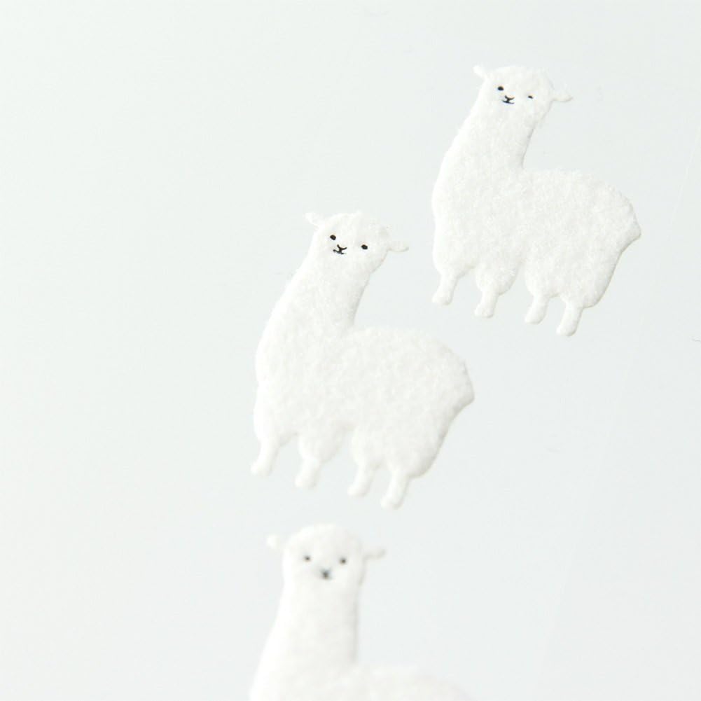 Midori 86367006 Letter Set, Alpaca Pattern, With Stickers