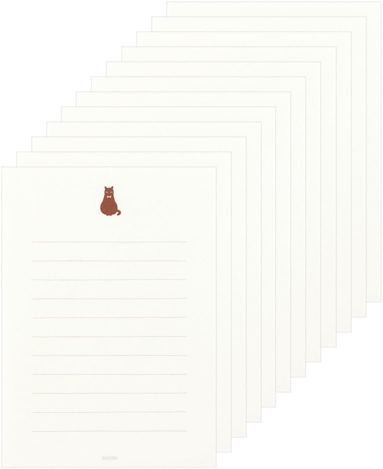 Midori Cat Letter Writing Set