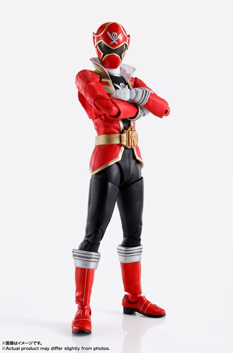 BANDAI NAMCO Entertainment S.H. Figuarts (Shinkocchou Seihou) Pirate Sentai Gokai Red, Approx. 5.7 inches (145 mm), PVC & ABS Painted Action Figure