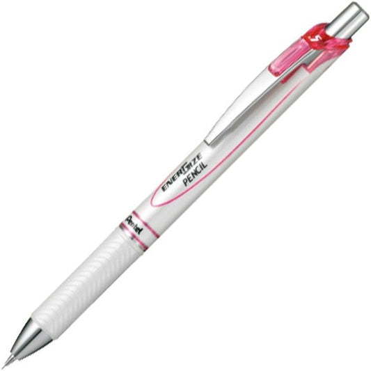Pentel Mechanical Pencil, Energize, 0.5mm, Pearl White & Pink (PL75-PW)