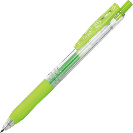 ZEBRA B-JJ15-LG Gel Ballpoint Pen Sarasa Clip 0.5 Light Green 10 Pens