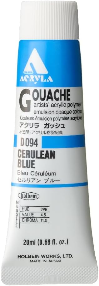 Holbein Acryla Gouache - Cerulean Blue