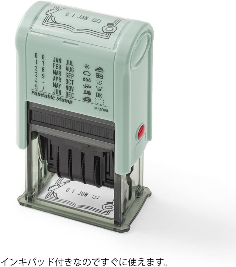 Midori 35456006 Rotating Stamp Date Stationery Pattern
