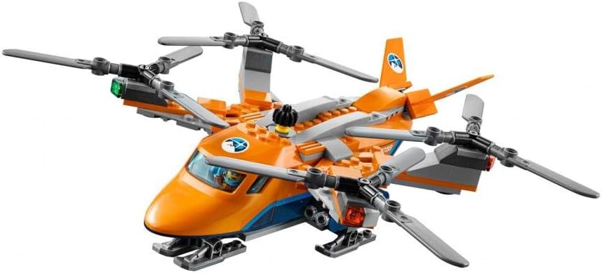 City Arctic Air Transport, Expedition Helicopter Toy, Explorer Quadrocopter, Winter Rescue Adventure Set