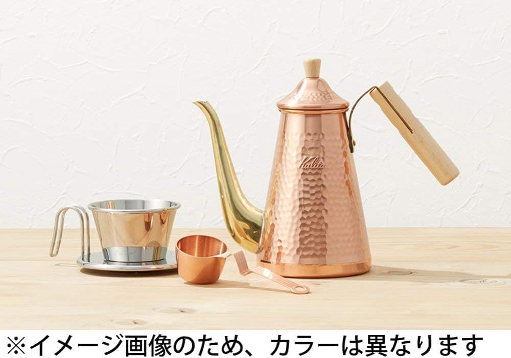 Carita WDC-155 #04105 Copper Coffee Dripper Wave Series, Handmade by Tsubame Artisans, Made in Japan, For 1 or 2 People, Drip Equipment, For 1 or 2 People, For One Person, For One or Two Cups,