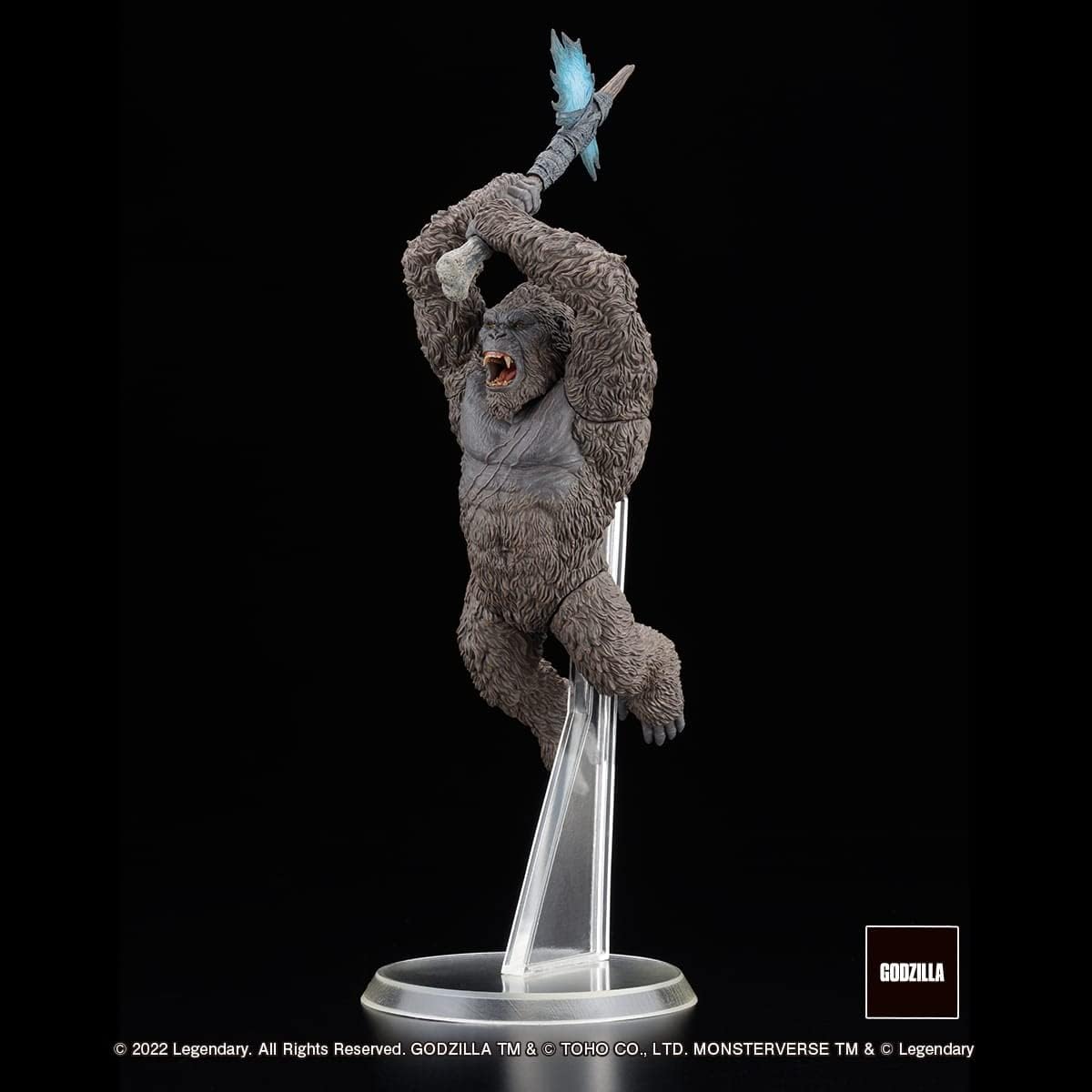 Art Spirits Gekozo Series Godzilla VS. Kong (2021) Non-Scale, Pre-Painted Trading Figure, 4 Pieces Box AT-056