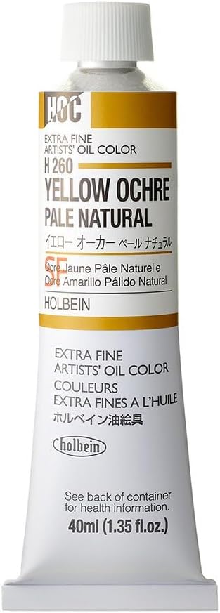 Holbein Artists' Oil 40ml Yellow Ochre Pale Natural