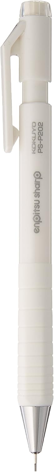KOKUYO Mechanical Pencil, Enpitsu Sharp Type S, 0.7mm, White (PS-P202W-1P)