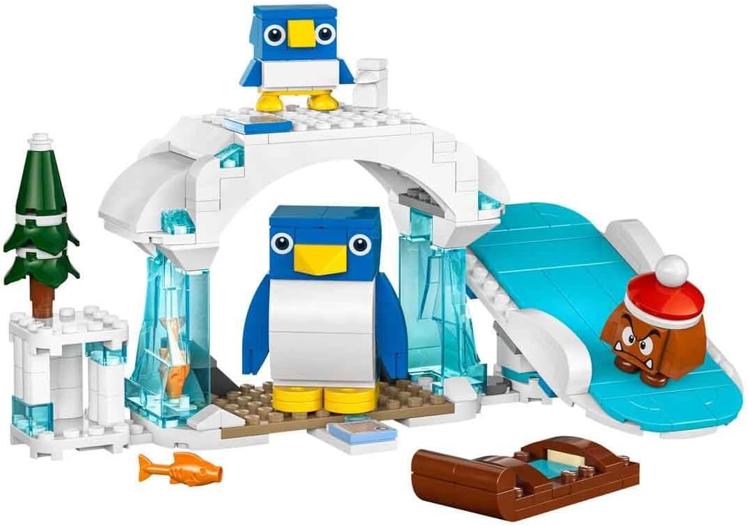 LEGO Super Mario Expansion Set: Penguin Family Snow Adventure with Goomba Figure and Penguin Interactive Toy, Gift for Boys, Girls, Gamers Ages 7 and Up 71430