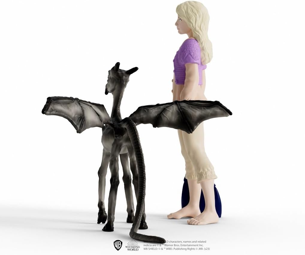 Schleich Wizarding World of Harry Potter 2-Piece Set with Luna Lovegood & Baby Thestral Collectible Figurines for Kids Ages 6+