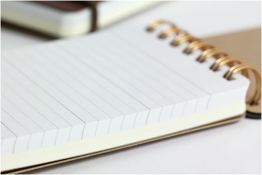 DESIGNPHIL Midori 11799006 Notepad WM Ring Memo Grain Dark Brown