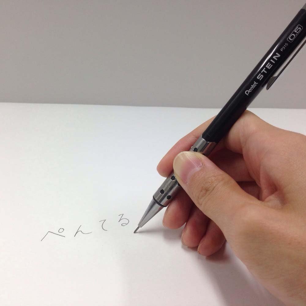 Pentel P315-MA Stein Mechanical Pencils, Metallic Black Shaft, Set of 10