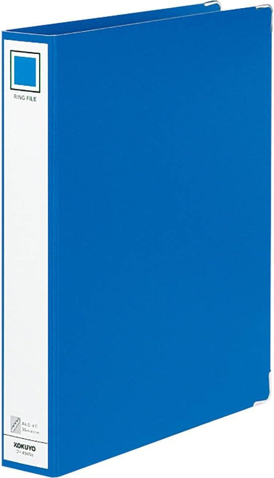 KOKUYO File Ring File A4 Vertical 4 Holes Blue F-494NB