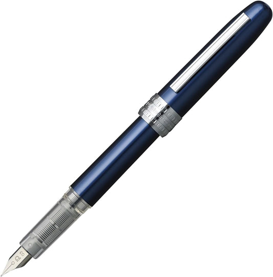 PLATINUM Fountain Pen, Plaisir Fine Nib, Blue (PGB-1000-#56-F)