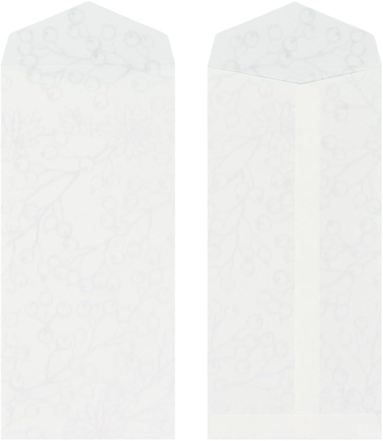 Midori 20484006 Vertical Openwork Washi Envelope Pink Bouquet Pattern