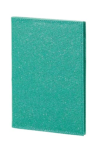 Raymey Fujii RFD2422M Notebook, 2024 Schedule Book, Shiny Lam̩ Diary, Monthly, A6 Size, Synthetic Leather, Green, Begins December 2023