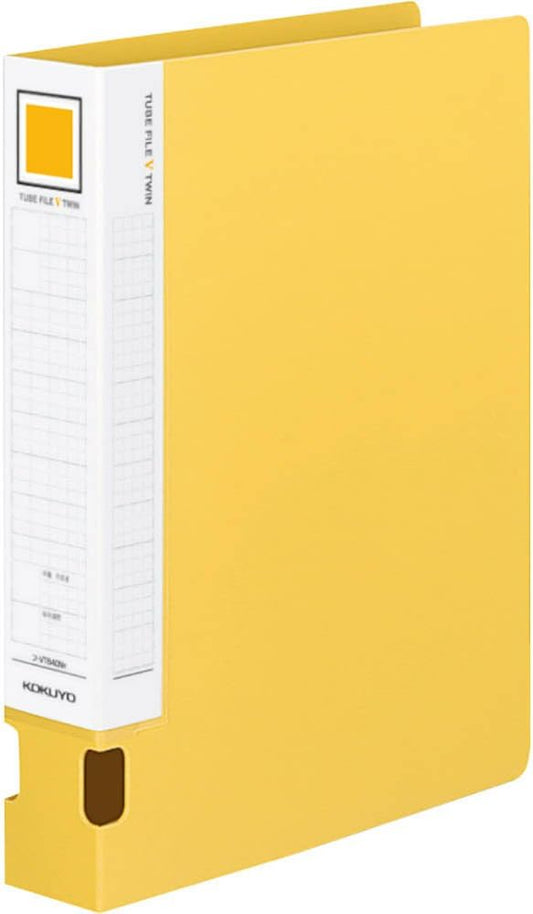 Kokuyo tube file V-twin all-resin yellow A4 portrait 40mm binding Anafu 2-VT640Y (japan import)
