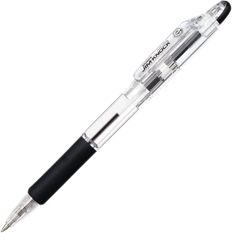 ZEBRA P-KRB-100-BK5 Permanent Ballpoint Pen, Gym Knock, 0.7, Black, 5 Pens