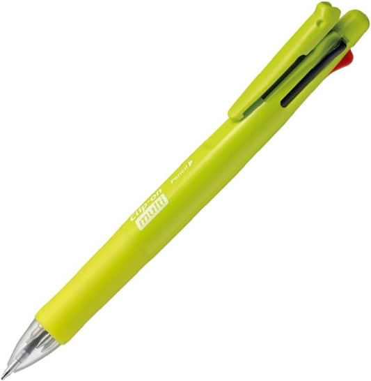ZEBRA Clip-On Multi F Series 0.7 mm Ballpoint Multi Pen/0.5 mm Pencil, Active Green Body (B4SA1-ACG)