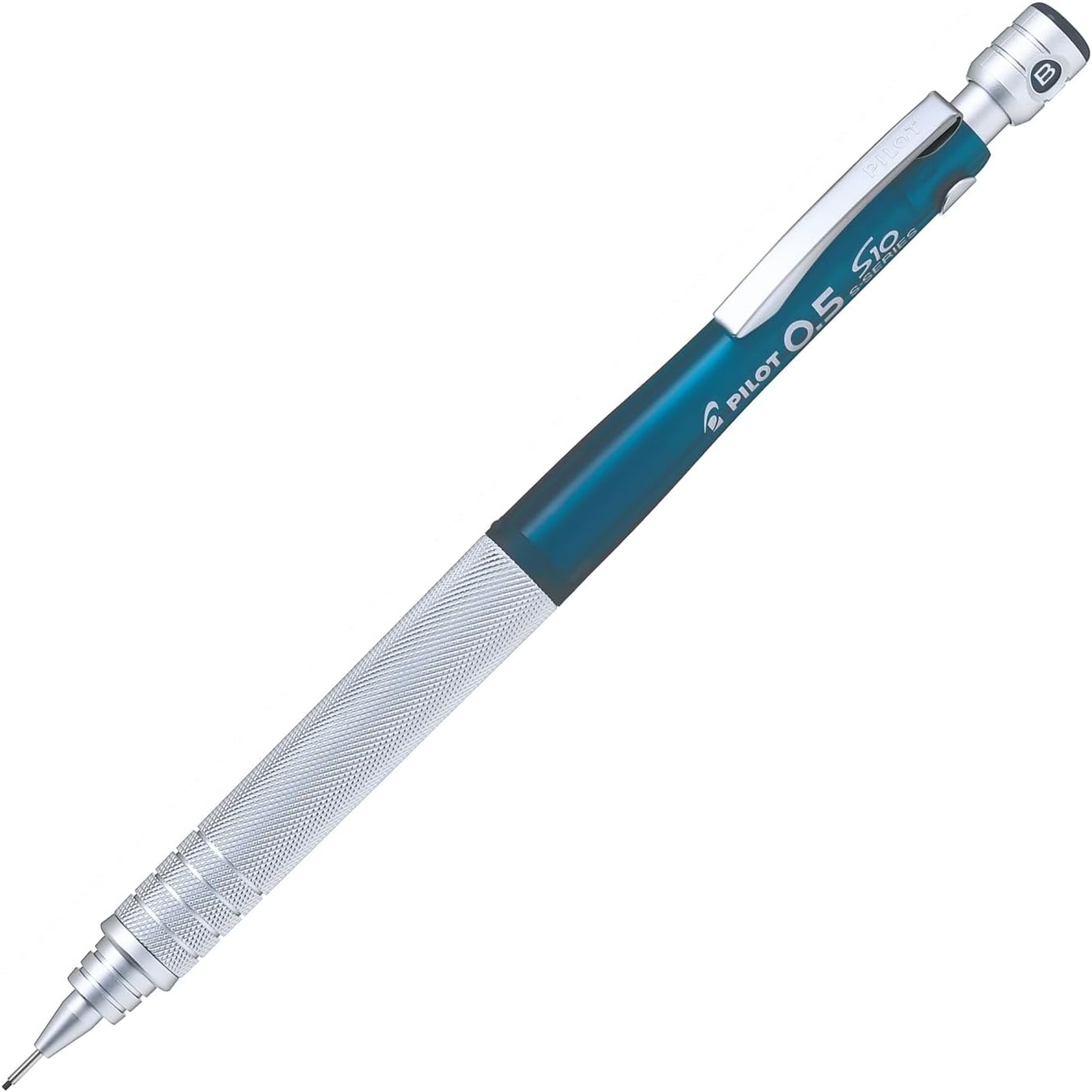 PILOT Mechanical Pencil S10, Transparent Green Body, 0.5mm Lead (HPS-1SR-TG5)