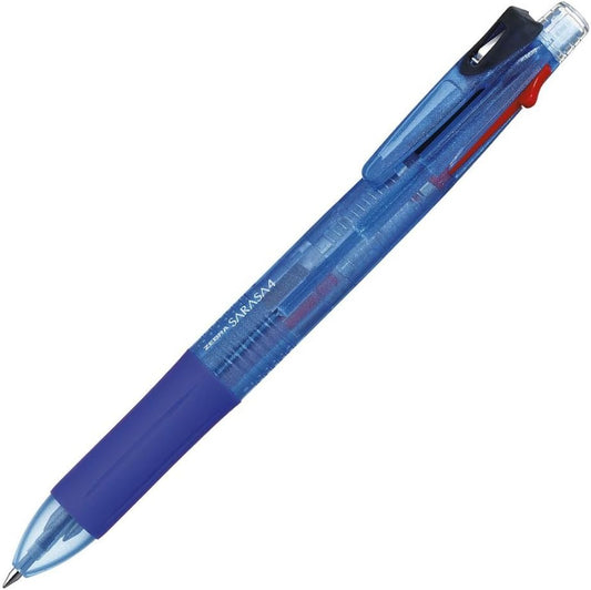 ZEBRA J4J1 SARASA 4 0.5mm 4-Color Pen (4-Ink Colour - Black, Blue, Red and Green) - Blue Barrel