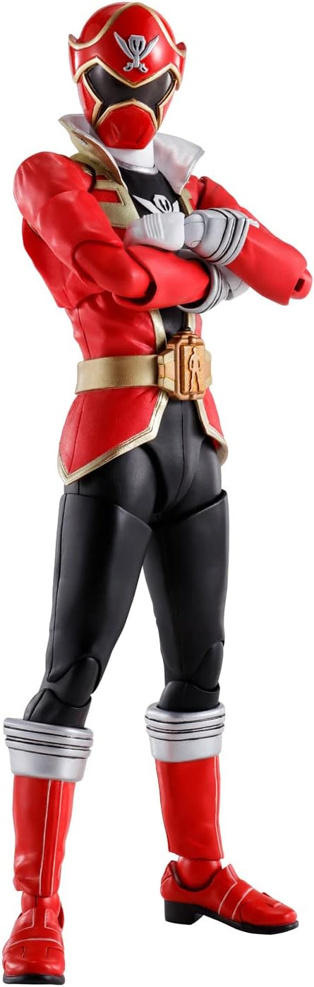 BANDAI NAMCO Entertainment S.H. Figuarts (Shinkocchou Seihou) Pirate Sentai Gokai Red, Approx. 5.7 inches (145 mm), PVC & ABS Painted Action Figure