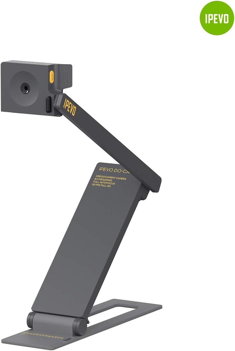 IPEVO DO-CAM Portable & Compact Ultra HD 8MP USB Camera, Professional Visual