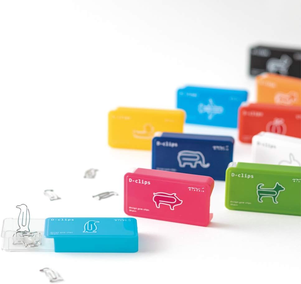 Midori D-clips Cat Paper Clips (Pack of 20) 43387-006