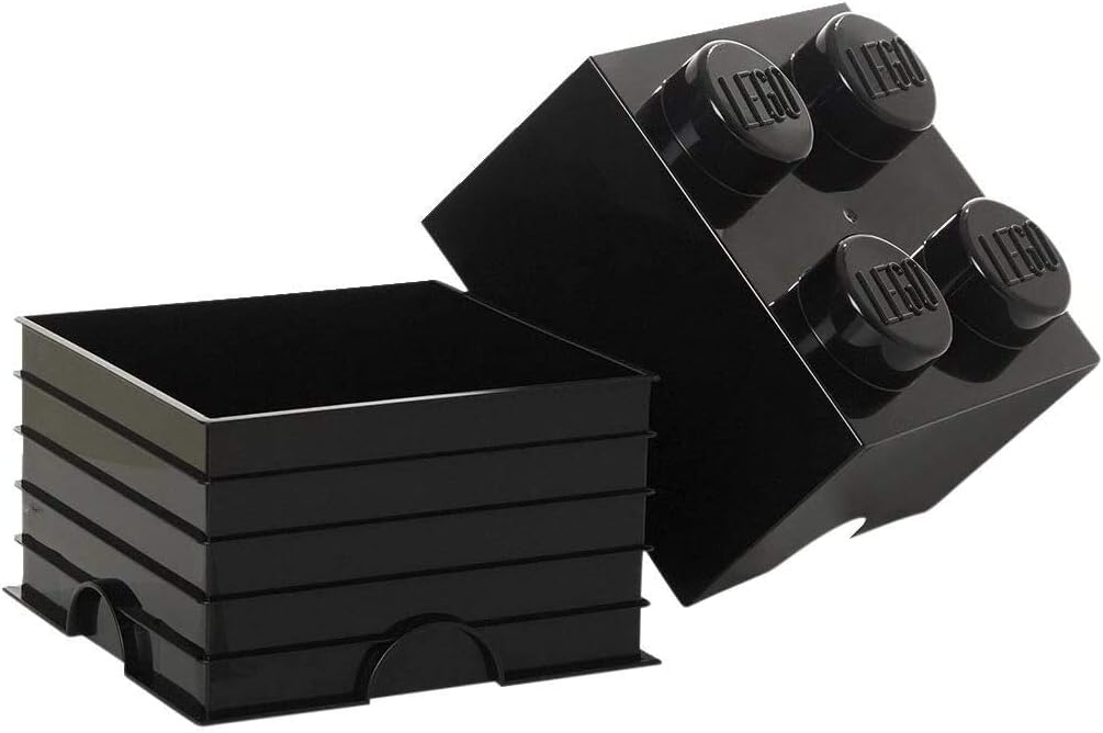 LEGO Black Storage Box Brick 4, 250?�250?�180mm