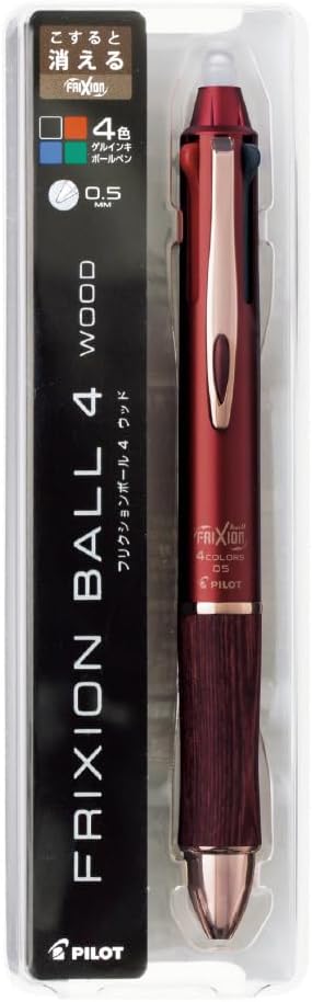 PILOT Composite Writing Instrument Ballpoint Pen Black 0 5mm Red Blue Green Frixion Ball 4 05 Wood lkfb 3 sef bold bo