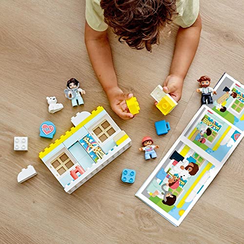 LEGO® DUPLO® Rescue Doctor Visit 10968 Educational Building Toy; Medical Clinic Playset for Preschooler Kids Aged 2+