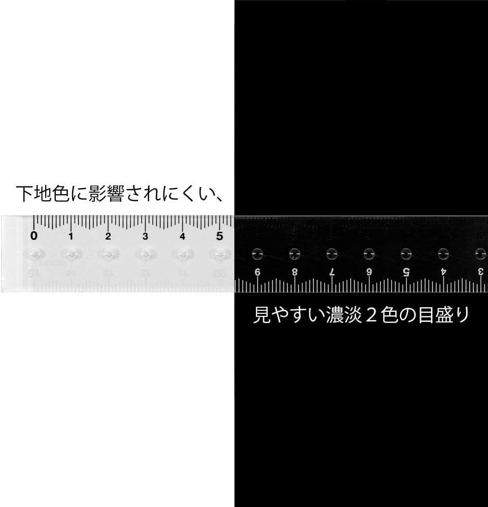 Designphil Midori Metric CL Ruler 15cm Clear (42231006)