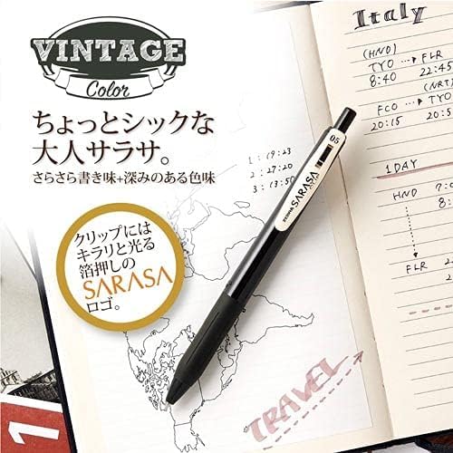 ZEBRA JJ15-VCY Sarasa Clip Gel Ballpoint Pen, 0.5, Camel Yellow