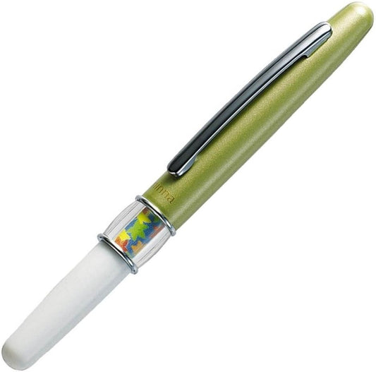 ZEBRA Minna Mini Ballpoint Pen with Japanese Print, 0.7 mm, Light Green Cap, Black Ink (BA26-LG)