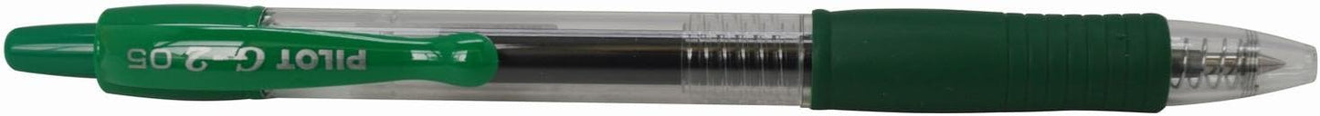 PILOT G205 Retractable Gel Rollerball 0.5 mm Tip (Single Pen) - Green