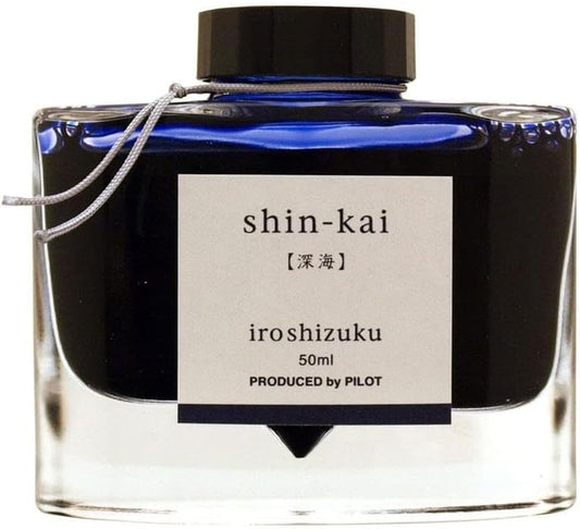 PILOT Bottle Ink iroshizuku Shinkai, Blue, 50 milliliters