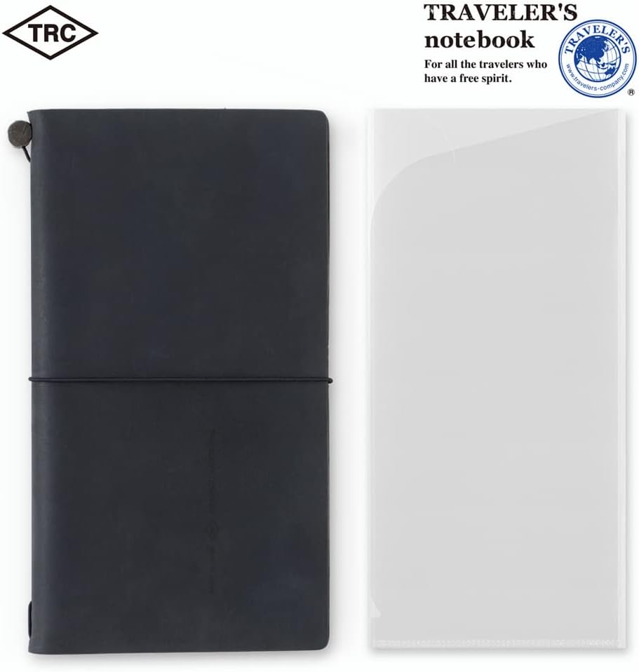 Traveler's Notebook Refills Tri-Fold Clear Holder, 3 Pack, Regular Size, 14403006